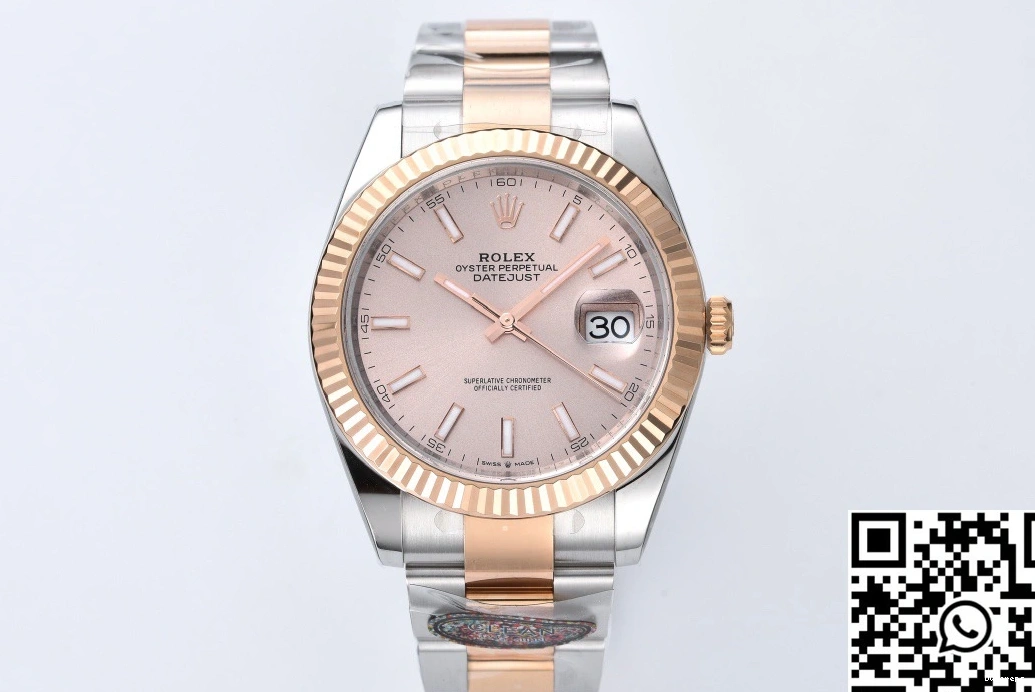 M126331-0009 Pink Rolex Factory Datejust Clean Dial 1227
